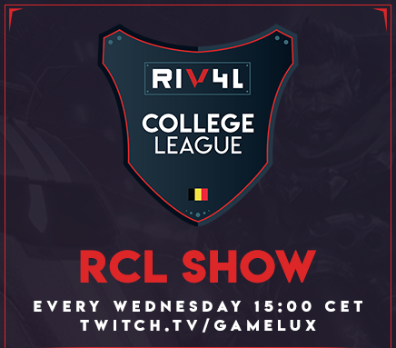 RIV4L College League e-sport RCL League of Legends LoL Rocket League FIFA 20